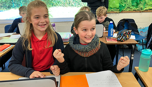 Children in classroom